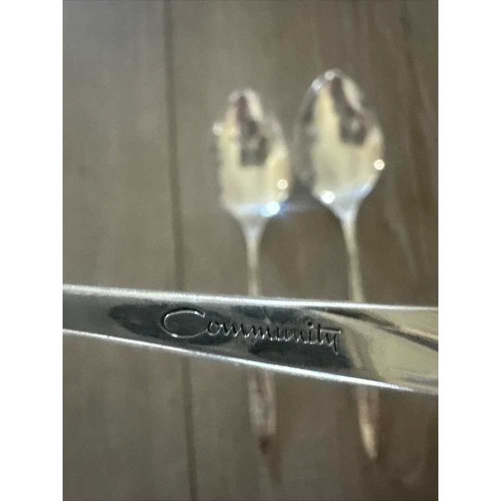 3‎ Oneida My Rose Place Oval Soup Spoons Community Stainless Flatware